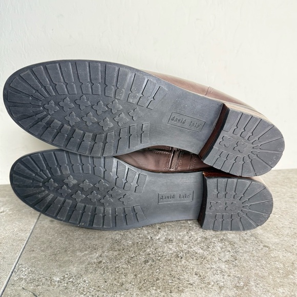 NEW David Tate Luxe Brown Leather Chelsea Boot Women’s Size 10 - Picture 9 of 10